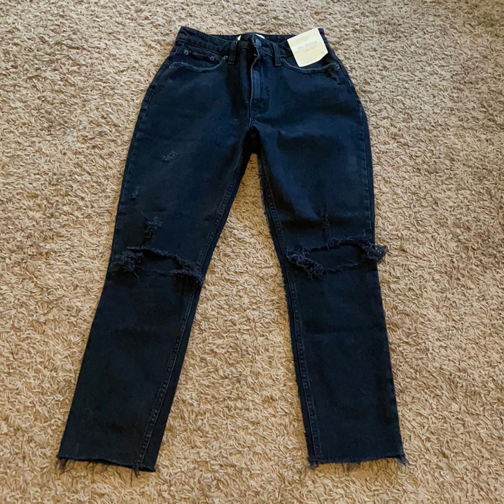 Abercrombie curve love high rise black jeans